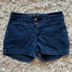 High Rise Jean Shorts